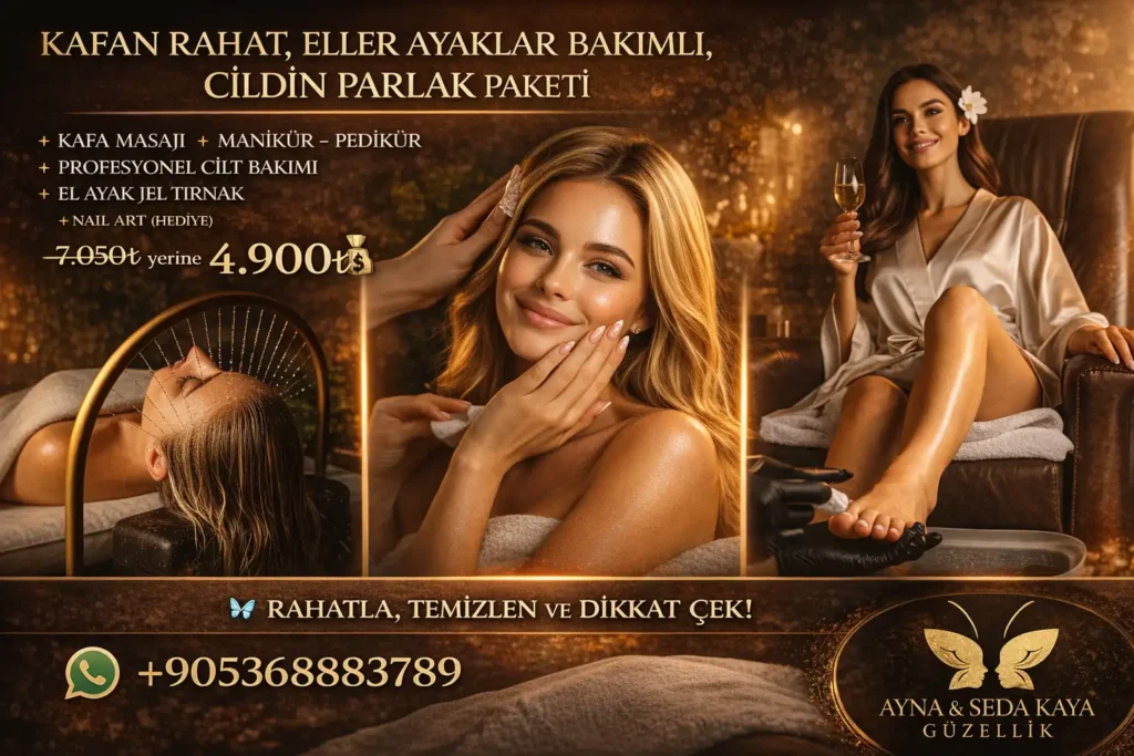 169 13 KAFAN RAHAT ELLER AYAKLAR BAKIMLI CİLDİN PARLAK