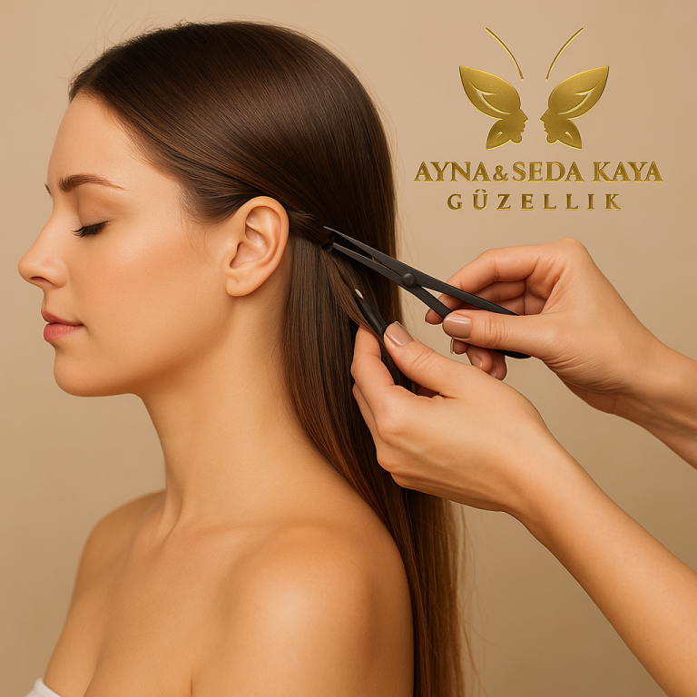 Saç kaynağı ile Saç Uzatma