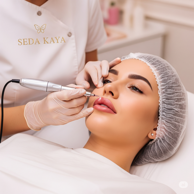 dudak dolgunlaştırma ve renklendirme